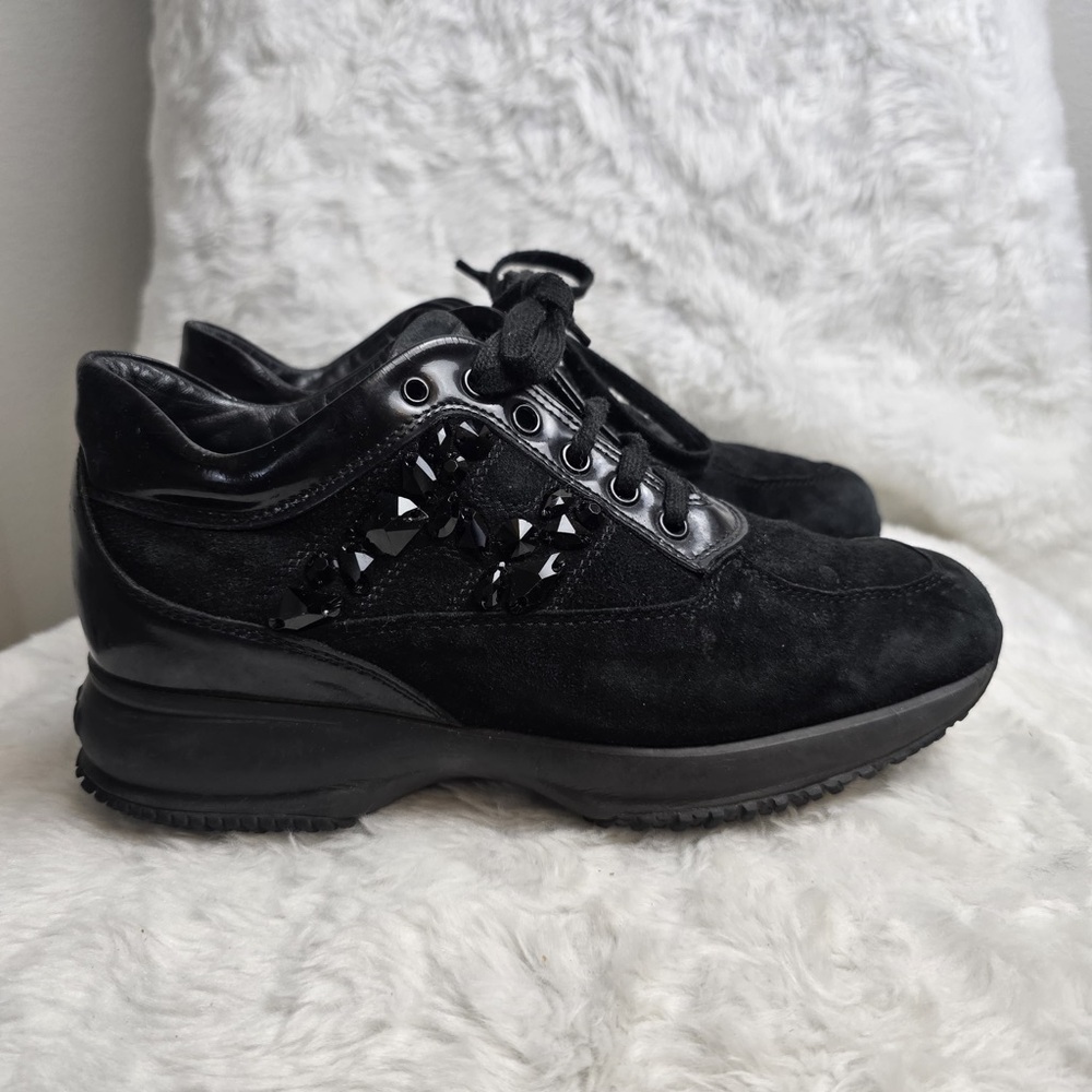 Hogan Interactive Suede Sneakers Stone Details - image 1